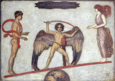 aşk salıncak by Franz von Stuck