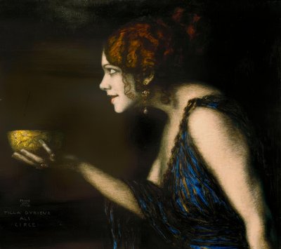 Tilla Durieux als Circe / F. v. Sıkışmak by Franz von Stuck