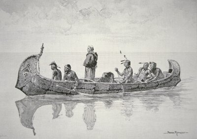 Misyoner (lito) by Frederic (after) Remington