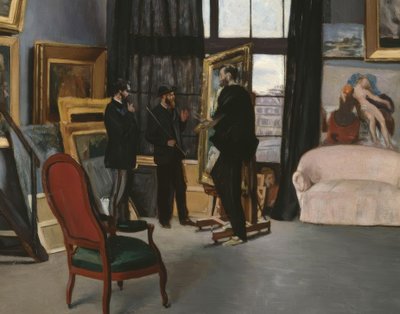 Bazille atölyesi by Jean Frederic Bazille
