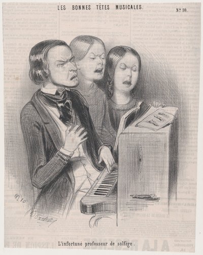 Talihsiz Müzik Teorisi Öğretmeni, 1840., 1840. by Frederic Bouchot