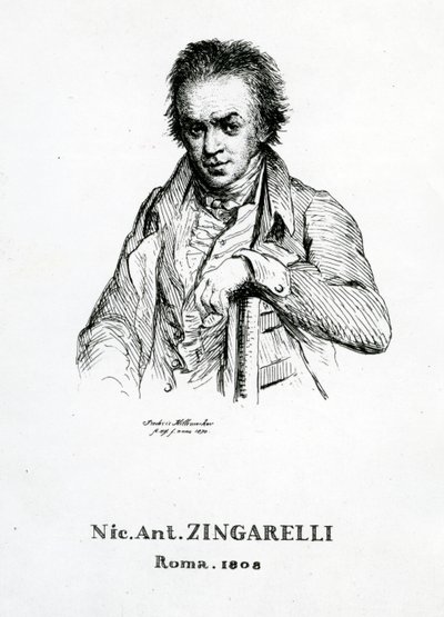 Niccolo Antonio Zingarelli, 1870 by Frederic Desire Hillemacher