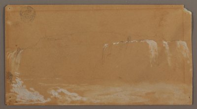 Amerikan Şelalesi, Keçi Adası ve Horseshoe Şelalesi'nin Bir Parçası, Niagara Nehri'nin Kanada Bankası'ndan Görüldü by Frederic Edwin Church