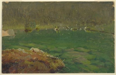 Alp Gölü, Bavyera veya İsviçre by Frederic Edwin Church