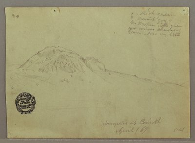 Çıplak Tepe, Akropolis, Korint, Yunanistan by Frederic Edwin Church