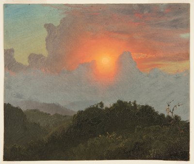 Bulutlar ve Gün Batımı, Jamaika by Frederic Edwin Church
