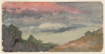 Church'ün çiftliği üzerinde bulutlar, Hudson NY by Frederic Edwin Church