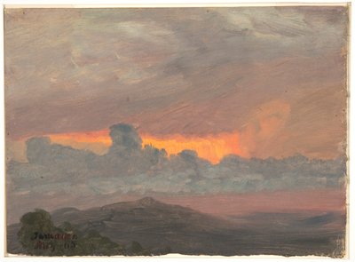 Bulutlu Gün Batımı, Jamaika by Frederic Edwin Church