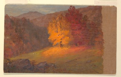 Çizim, Sonbahar manzarası, 1860-70 by Frederic Edwin Church