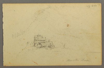 Çizim, Catskill Dağ Evi, 1844 by Frederic Edwin Church