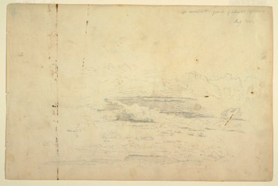 Çizim, Bulut Çalışmaları, Ağustos 1844 by Frederic Edwin Church