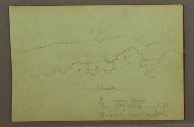 Çizim, Bulut çalışması, muhtemelen 1856 by Frederic Edwin Church
