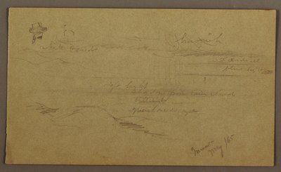 Çizim, Manzara, Mayıs 1865 by Frederic Edwin Church