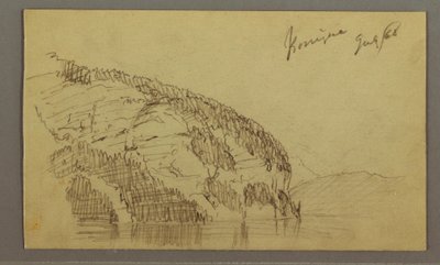 Çizim, Mountainside, Temmuz 1868 by Frederic Edwin Church