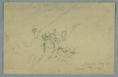 Çizim, Mavi Dağlardan Geçen Yol, Homestead Yakınları, Jamaika, Ağustos 1865 by Frederic Edwin Church