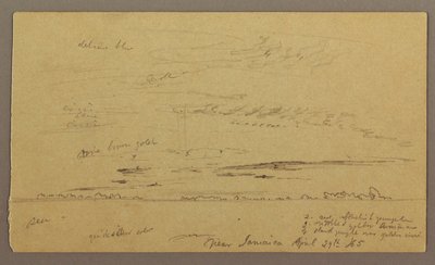 Çizim, Deniz Manzarası, 29 Nisan 1865 by Frederic Edwin Church