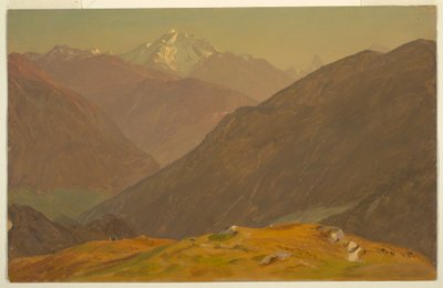 Çizim, Goell, Berchtesgeden yakınlarında, 1868 by Frederic Edwin Church