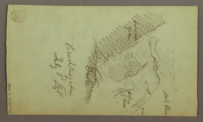 Çizim, Kuleler, Çatılar, Spicket, Çatı, Temmuz 1868 by Frederic Edwin Church
