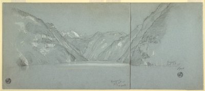 Çizim, Falkenstein ile Konigssee Gölü