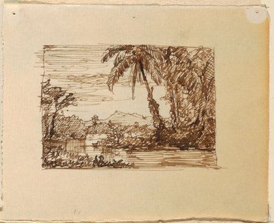 ile Hayali Manzara by Frederic Edwin Church