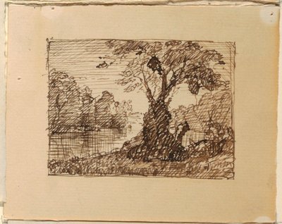 Hayali Nehir Manzarası by Frederic Edwin Church