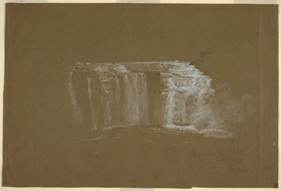 Aşağı Şelaleler, Genesee Nehri, Rochester, New York by Frederic Edwin Church
