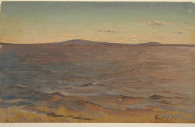 Maine sahili, sörf by Frederic Edwin Church
