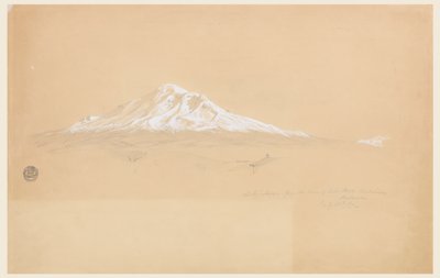 Ekvador, Riobamba, Kıdemli Pablo Bustamante Evi'nden Chimborazo Dağı by Frederic Edwin Church