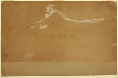 Guanojo ve Guaranda, Ekvador yakınlarındaki Chimborazo Dağı by Frederic Edwin Church