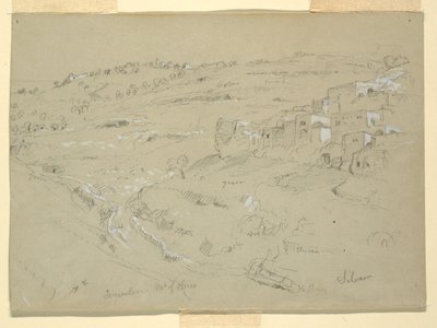Zeytin Dağı, Beytanya, Siloam ve Kudüs, Filistin [Bethany ve Silwan, Doğu Kudüs ve Kudüs, İsrail] by Frederic Edwin Church