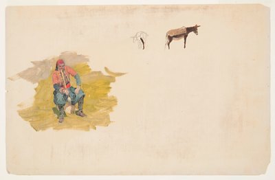 Yakın Doğu, dostum; eşek by Frederic Edwin Church