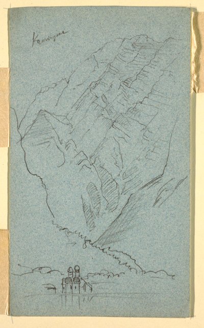 Königssee kıyısı, B by Frederic Edwin Church