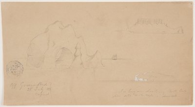 Icebergs, Off Greenspond, Newfoundland Eskizleri by Frederic Edwin Church