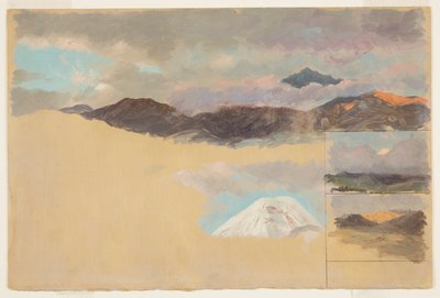Ekvador, Chimborazo Dağı Çalışmaları by Frederic Edwin Church