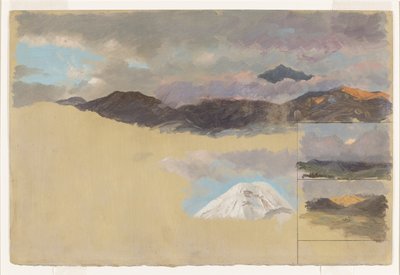 Chimborazo Dağı Çalışmaları, Ekvador by Frederic Edwin Church