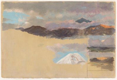 Ekvador, Chimborazo Dağı Çalışmaları by Frederic Edwin Church