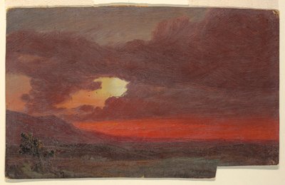 Günbatımı, Hudson, New York by Frederic Edwin Church