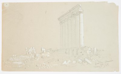 Gün Doğumunda Jüpiter Tapınağı, Baalbek by Frederic Edwin Church