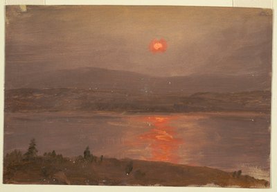 Gün Batımında Hudson'ın Karşısında Görüntüle by Frederic Edwin Church