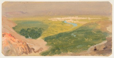 Şam'a Doğru Görünüm, Suriye by Frederic Edwin Church