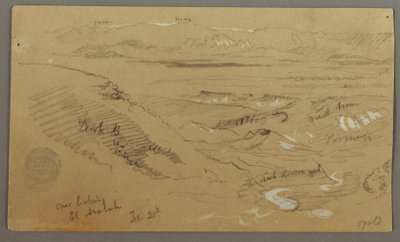 Wady el-Arabah genelinde Görüntüle by Frederic Edwin Church