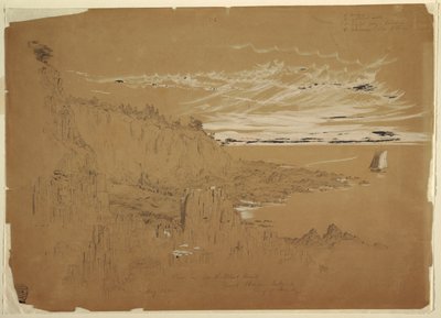 "Güney Batı Kafasında Görünüm, Grand Manan Adası, Fundy Körfezi, Kanada" by Frederic Edwin Church