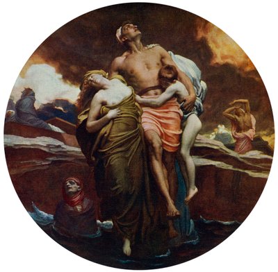 Ve Deniz, İçindeki Ölüleri Verdi, 1892, 1912 sergilendi. by Frederic Leighton