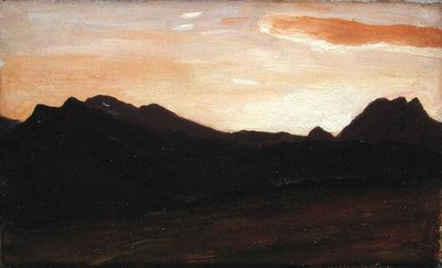 Tepeli Manzara (tuval üzerine yağlı boya) by Frederic Leighton