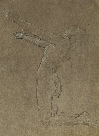 Clytie için çalışma by Frederic Leighton