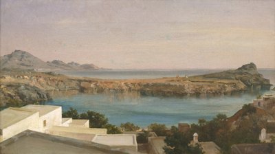 Lindos, Rodos, yaklaşık 1860-1870 by Frederic Leighton 1st Baron Leighton