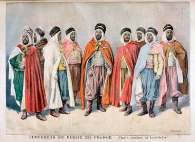 Arap ve Tunuslu şefler, 1896 by Frederic Lix
