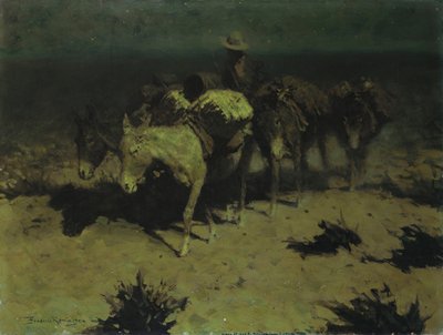 Bir Paket Tren, 1909 by Frederic Remington