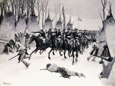 Washita Savaşı by Frederic Remington