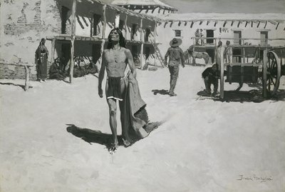 Yarasanın Peşinden Neşeli Bakışlardan Başka Bir Şey Yok, 1900 dolayları (tuval üzerine yağlı boya) by Frederic Remington